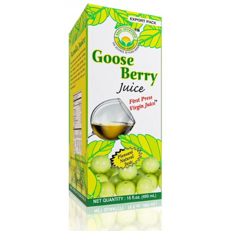 Herbal Amla (Indian Gooseberry) Juice Vitamin C Ulcers Hair Growth Immune System