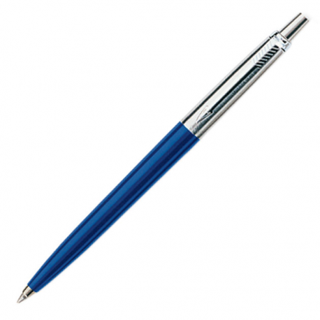 Parker Jotter Standard Ballpoint Ball Pen Stainless Steel Blue (Blister Pack)