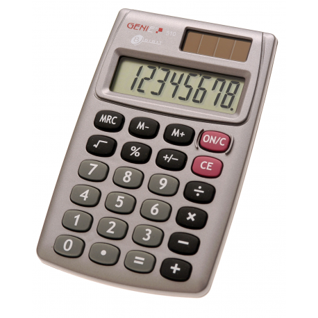 Digital Lcd Calculator 8 Digit Pocket Size Desktop Desk Dual Solar Powered