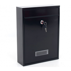 Large Black Wall Mounted Post Letter Mail Box Outdoor for Houses Offices