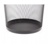 Metal Mesh Waste Paper Rubbish Bin Wire Black for Office, Bedroom