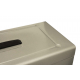 Cathedral Foolscap Metal File Box with Lock, Silver HOSL